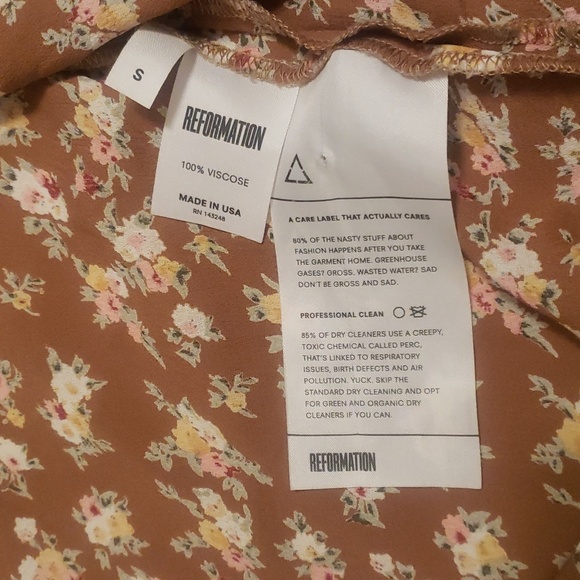 Reformation new Toulouse wrap blouse size small - Picture 9 of 10